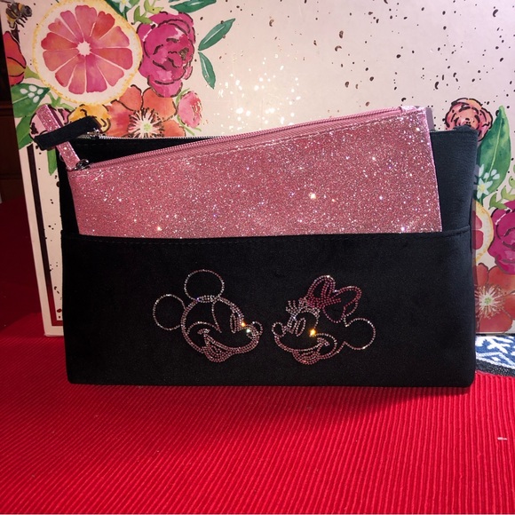 Disney Mickey Mouse Minnie Mouse two in one bling makeup bag - Picture 5 of 10